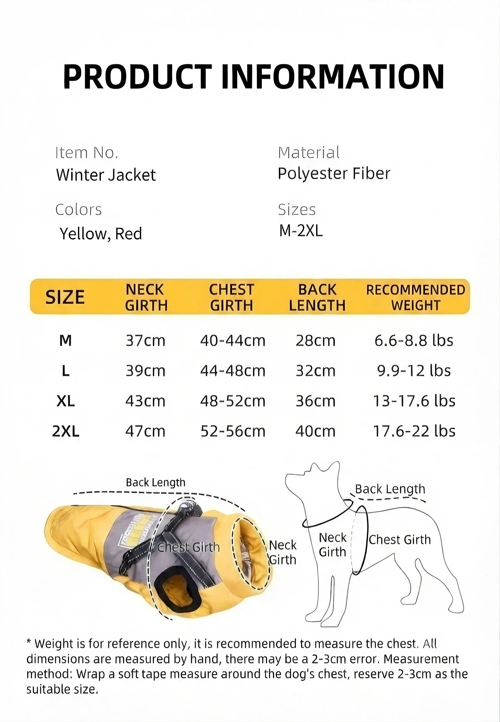 Windproof Waterproof Warm Dog Vest Coat for Small & Medium Dogs 1788465867514