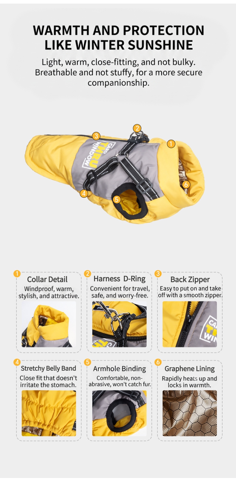Windproof Waterproof Warm Dog Vest Coat for Small & Medium Dogs retouch 2026090415262186